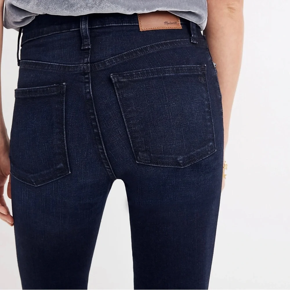 Madewell Navy Blue Colored Denim 9” High Rise Skinny Jeans